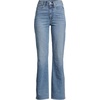 Lands’ End Women’s High Rise Flare Jeans(Lake Blue Wash)