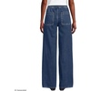 Women’s Lightweight Denim High Rise Relaxed Straight Pull On Pocket Jeans(Crawford Wash)