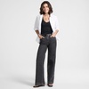 Women’s Tencel™ Fiber High Rise Wide Leg Pants(Black Stone Wash)