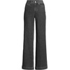 Women’s Tencel™ Fiber High Rise Wide Leg Pants(Black Stone Wash)