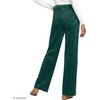 Women’s Tencel™ Fiber High Rise Wide Leg Pants(Evergreen)