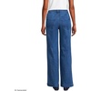 Women’s Tencel™ Fiber High Rise Wide Leg Pants(Laguna Blue With Braided Seam)