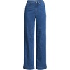 Women’s Tencel™ Fiber High Rise Wide Leg Pants(Laguna Blue With Braided Seam)