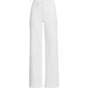 Women’s Tencel™ Fiber High Rise Wide Leg Pants(White)