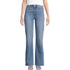 Lands’ End Women’s High Rise Flare Jeans(Lake Blue Wash)