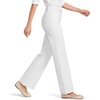 Women’s Tencel™ Fiber High Rise Wide Leg Pants(White)