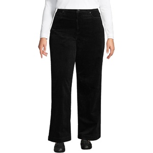 Women’s Tencel™ Fiber High Rise Wide Leg Pants(Black)