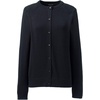 School Uniform Young Women’s Cotton Modal Cardigan Sweater(Black)