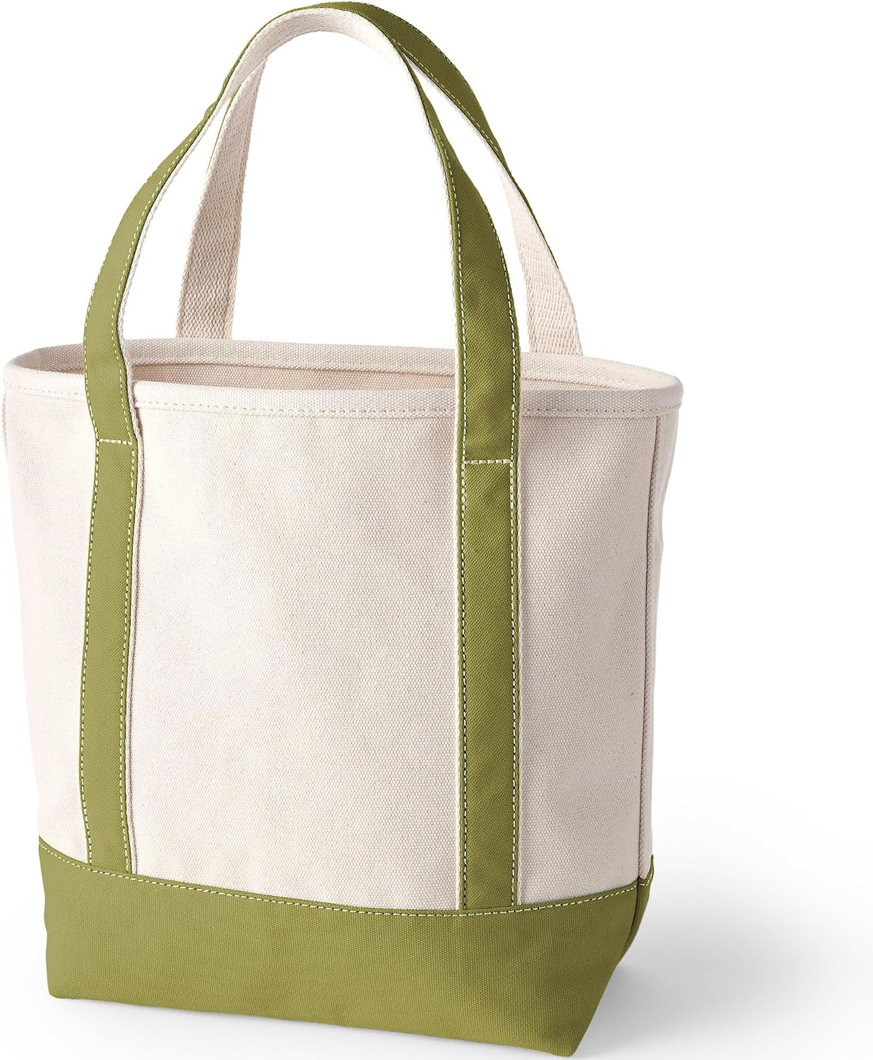 image:imageLands End Open Canvas ToteNaturalLime Green