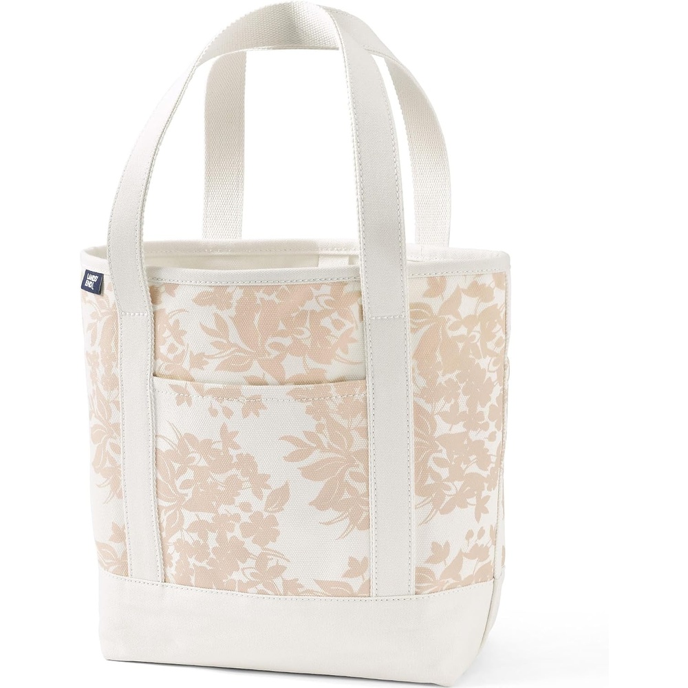image:imageLands End Open Canvas ToteChampagneNatural Paisley