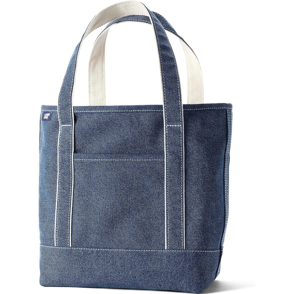 image:imageLands End Open Canvas ToteMedium Wash Denim