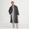 Lands’ End Men’s Calf Length Terry Robe(Charcoal)