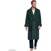 Lands’ End Men’s Calf Length Terry Robe(Dark Pine Green)