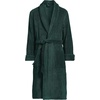 Lands’ End Men’s Calf Length Terry Robe(Dark Pine Green)