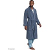 Lands’ End Men’s Calf Length Terry Robe(Nightfall Blues)