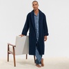 Lands’ End Men’s Calf Length Terry Robe(Radiant Navy)