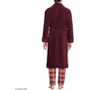Lands’ End Men’s Calf Length Terry Robe(Rich Burgundy)