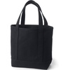Lands’ End Open Canvas Tote(Black/Black)