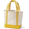 Lands’ End Open Canvas Tote(Natural/Atlas Yellow)