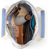 Lands’ End Open Canvas Tote(Natural/Blue Sky Puffins)