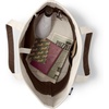 Lands’ End Open Canvas Tote(Natural/Brown Root)