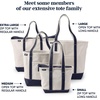 Lands’ End Open Canvas Tote(Natural/Christmas Tree)