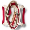 Lands’ End Open Canvas Tote(Natural/Heritage Red)