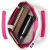 Lands’ End Open Canvas Tote(Natural/Hot Pink)