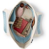 Lands’ End Open Canvas Tote(Natural/Pale Teal)