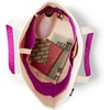 Lands’ End Open Canvas Tote(Natural/Purple Orchid)