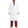 Lands’ End Men’s Calf Length Terry Robe(White)