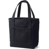 Lands’ End Open Canvas Tote(Black/Black)