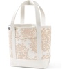 Lands’ End Open Canvas Tote(Champagne/Natural Paisley)