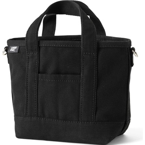 Lands’ End Open Canvas Tote(Black)