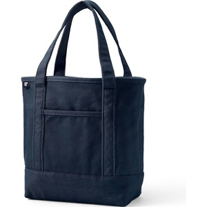 Lands’ End Open Canvas Tote(Radiant Navy)
