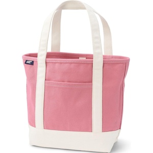 Lands’ End Open Canvas Tote(Rose Blossom)