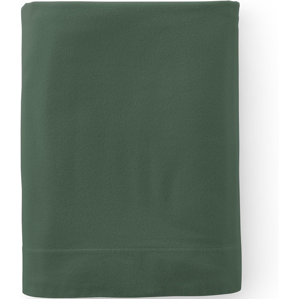image:imageComfy Super Soft Cotton Flannel Flat Bed Sheet 5oz Queen Cypress GreenCypress Green