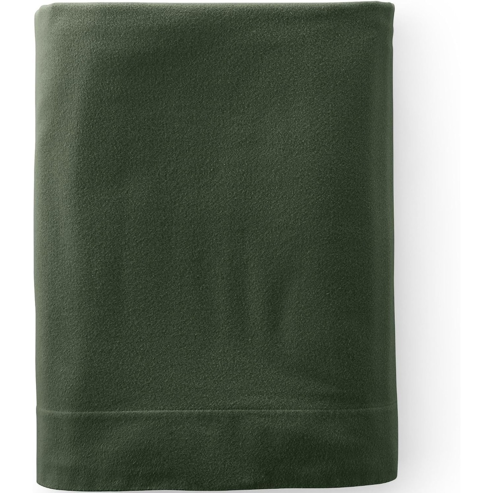 image:imageComfy Super Soft Cotton Flannel Flat Bed Sheet 5oz Queen Cypress GreenFresh Evergreen