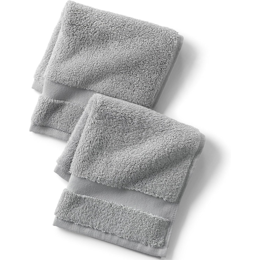 image:imageEssential Cotton 2Piece Washcloth Set Washcloth Set 2 Piece Antique NavyUltimate Gray