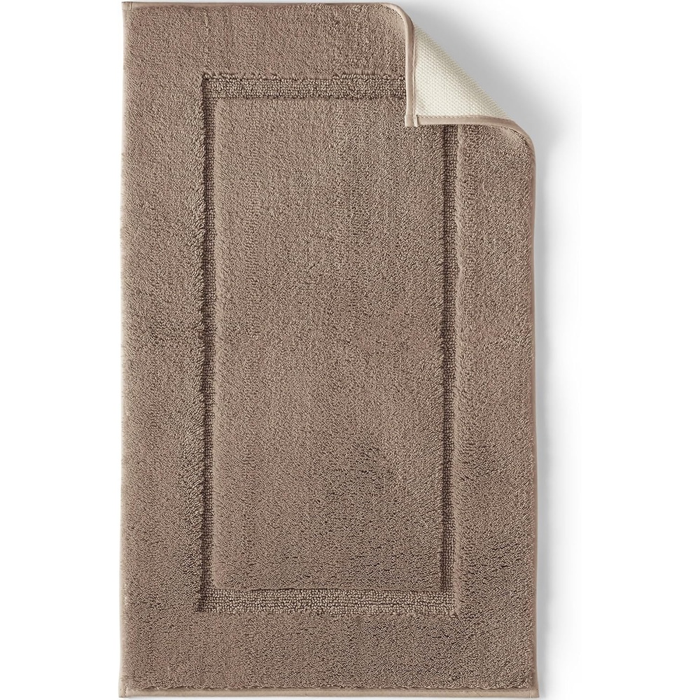 image:imageLands End Cotton NonSkid Small Bath Rug 16x23 16 x 23 ToastToast