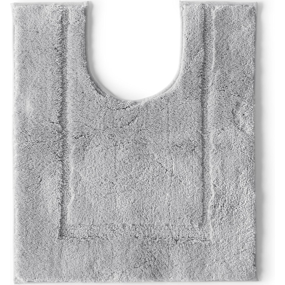 image:imageLands End Cotton NonSkid Small Bath Rug 16x23 16 x 23 ToastUltimate Gray