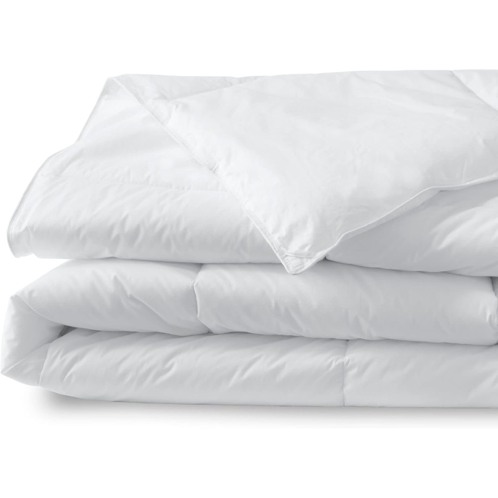 image:imageLands End Essential Pureloft Box Comforter FullQueen Antique Rose WaterWhite