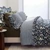 300 Thread Count Cotton Smooth Percale Duvet Bed Cover Twin Radiant Navy Floral(Radiant Navy Floral)