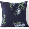 700 Thread Count Sateen Cotton No Iron Bed Pillow Sham Standard Radiant Navy Dot Blooms(Radiant Navy Dot Blooms)
