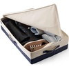 Canvas Under Bed Storage Organizer One Size Natural/Cafe Au Lait(Natural/Radiant Navy)