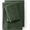 Comfy Super Soft Cotton Flannel Flat Bed Sheet – 5oz Queen Cypress Green(Fresh Evergreen)