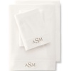 Comfy Super Soft Cotton Flannel Flat Bed Sheet – 5oz Queen Cypress Green(Ivory)
