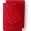 Comfy Super Soft Cotton Flannel Flat Bed Sheet – 5oz Queen Cypress Green(Vibrant Red)
