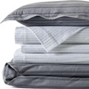 Comfy Super Soft Cotton Flannel Plaid Duvet Bed Cover – 5oz Twin Ultimate Gray Stripe(Ultimate Gray Stripe)