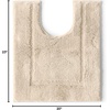 Lands’ End Cotton Non-Skid Small Bath Rug 16×23 16″ x 23″ Toast(Dark Sand)